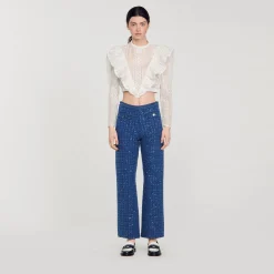 Sandro Paris Conjuntos<Pantalon De Punto De Fantasia