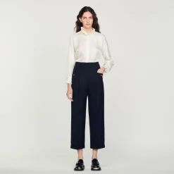 Sandro Paris Trajes<Pantalon De Talle Alto