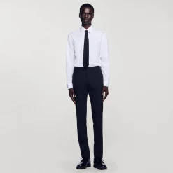 Sandro Paris Trajes & Smokings<Pantalon De Traje Clasico De Lana