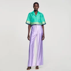 Sandro Paris Trajes<Pantalon Fluido