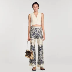Sandro Paris Conjuntos<Pantalon Fluido Estampado