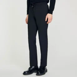 Sandro Paris Pantalones & Bermudas<Pantalon Recto Elastico