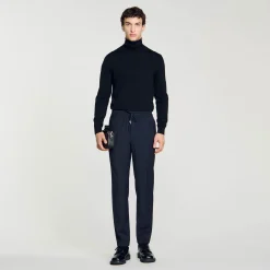 Sandro Paris Pantalones & Bermudas<Pantalon Recto Elastico