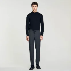 Sandro Paris Pantalones & Bermudas<Pantalon Recto Elastico