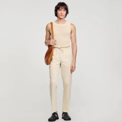 Sandro Paris Pantalones & Bermudas<Pantalon Recto Elastico