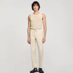 Sandro Paris Pantalones & Bermudas<Pantalon Recto Elastico