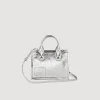 Sandro Paris Bolsos Tote<Pequeno Bolso Kasbah De Cuero Metalizado