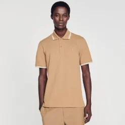 Sandro Paris Camisetas & Polos<Polo De Pique De Algodon