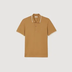 Sandro Paris Camisetas & Polos<Polo De Pique De Algodon