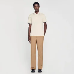 Sandro Paris Camisetas & Polos<Polo De Pique De Algodon