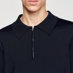 Sandro Paris Camisetas & Polos<Polo De Punto Con Cuello Con Cremallera