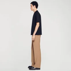 Sandro Paris Camisetas & Polos<Polo De Punto Con Cuello Con Cremallera