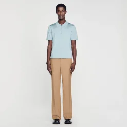 Sandro Paris Camisetas & Polos<Polo De Punto Con Cuello Con Cremallera