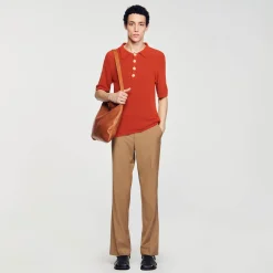 Sandro Paris Camisetas & Polos<Polo De Punto Efecto Rizo