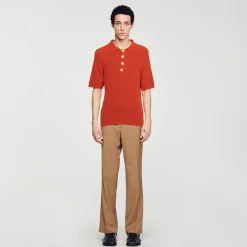 Sandro Paris Camisetas & Polos<Polo De Punto Efecto Rizo