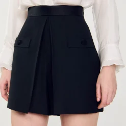 Sandro Paris Faldas & Shorts<Short De Talle Alto Con Botones