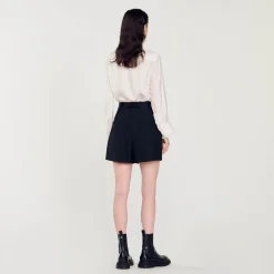 Sandro Paris Faldas & Shorts<Short De Talle Alto Con Botones