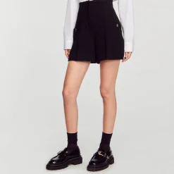 Sandro Paris Trajes<Short De Talle Alto De Tweed