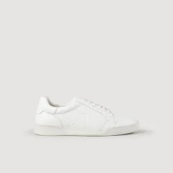 Sandro Paris Deportivas<Sneakers De Piel Repujada Square Cross