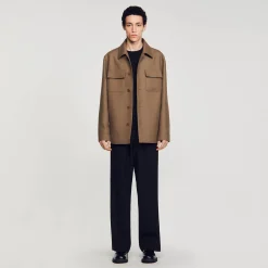 Sandro Paris Camisas<Sobrecamisa Abotonada