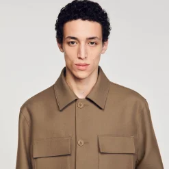 Sandro Paris Camisas<Sobrecamisa Abotonada