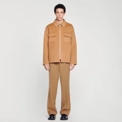 Sandro Paris Camisas<Sobrecamisa Con Cremallera