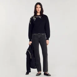 Sandro Paris Sudaderas<Sudadera Con Bordado Joya