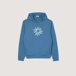 Sandro Paris Sudaderas & Jogging<Sudadera Con Capucha De Algodon Con Flor