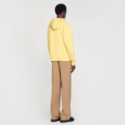 Sandro Paris Sudaderas & Jogging<Sudadera Hombre Bordado Algodon Organico