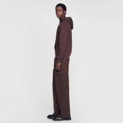 Sandro Paris Sudaderas & Jogging<Sudadera Hombre Bordado Algodon Organico