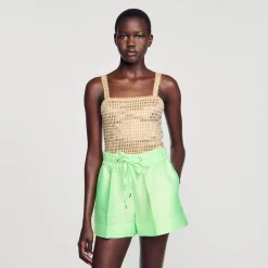 Sandro Paris Jerseys & Cárdigans<Top Con Strass