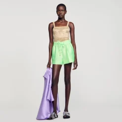 Sandro Paris Jerseys & Cárdigans<Top Con Strass