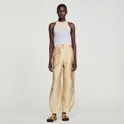 Sandro Paris Conjuntos<Top Corto De Punto