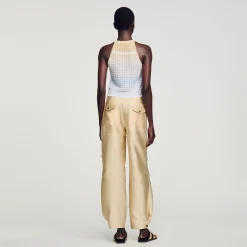 Sandro Paris Conjuntos<Top Corto De Punto