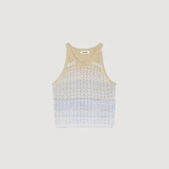 Sandro Paris Conjuntos<Top Corto De Punto