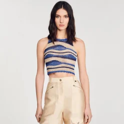 Sandro Paris Jerseys & Cárdigans<Top Corto De Punto