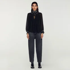 Sandro Paris Tops & Camisas<Top De Muselina
