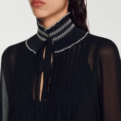 Sandro Paris Tops & Camisas<Top De Muselina