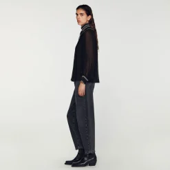 Sandro Paris Tops & Camisas<Top De Muselina