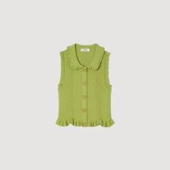 Sandro Paris Conjuntos<Top De Punto Sin Mangas