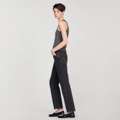 Sandro Paris Camisetas<Top De Tirantes Con Sisas Americanas