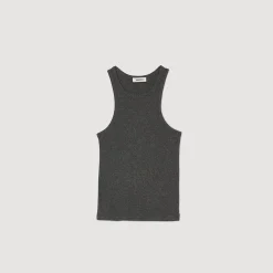 Sandro Paris Camisetas<Top De Tirantes Con Sisas Americanas