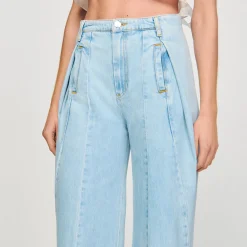 Sandro Paris Vaqueros<Vaquero Ancho Con Pinzas