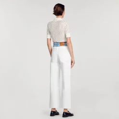 Sandro Paris Vaqueros<Vaquero Bicolor Con Doble Cintura