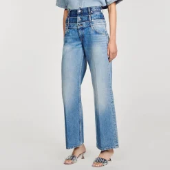 Sandro Paris Vaqueros<Vaquero Con Cintura Triple