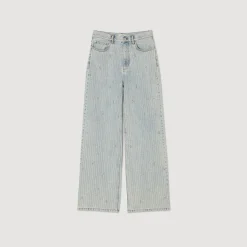 Sandro Paris Vaqueros<Vaquero Decorado Con Brillantes