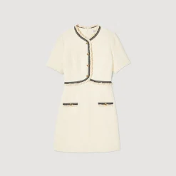 Sandro Paris Vestidos<Vestido Corto De Tweed