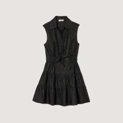 Sandro Paris Vestidos<Vestido Corto Drapeado Con Brillantes