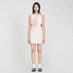 Sandro Paris Conjuntos<Vestido De Sarga Calada