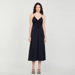 Sandro Paris Vestidos<Vestido De Tirante Fino